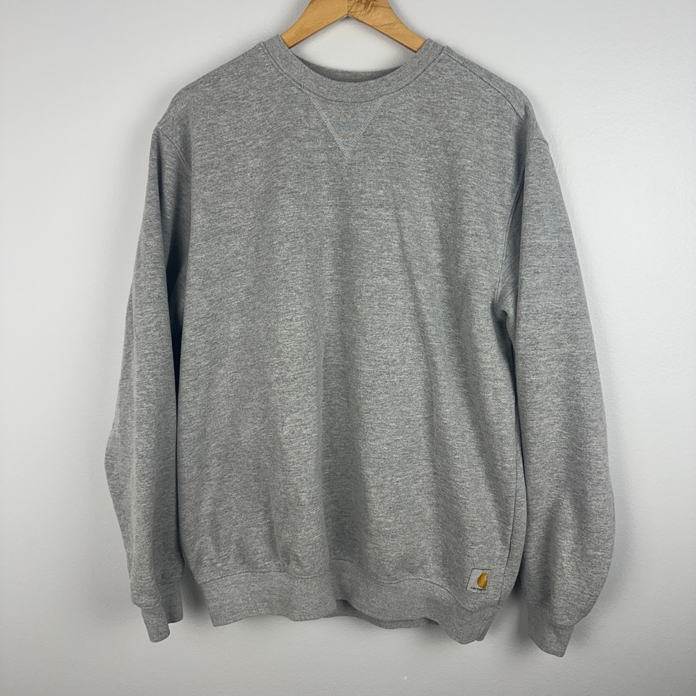 Carhartt TS0124-M Loose Fit Crewneck Sweatshirt Gray Heather Large